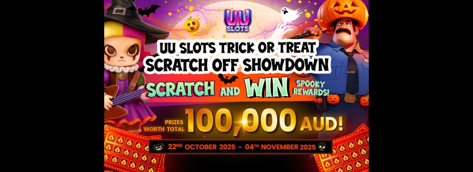 UUSlots Trick O’ Treat Scratch Off Showdown